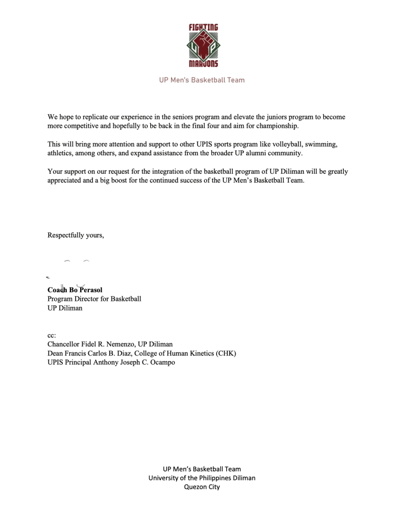 letter to the up president page 2
