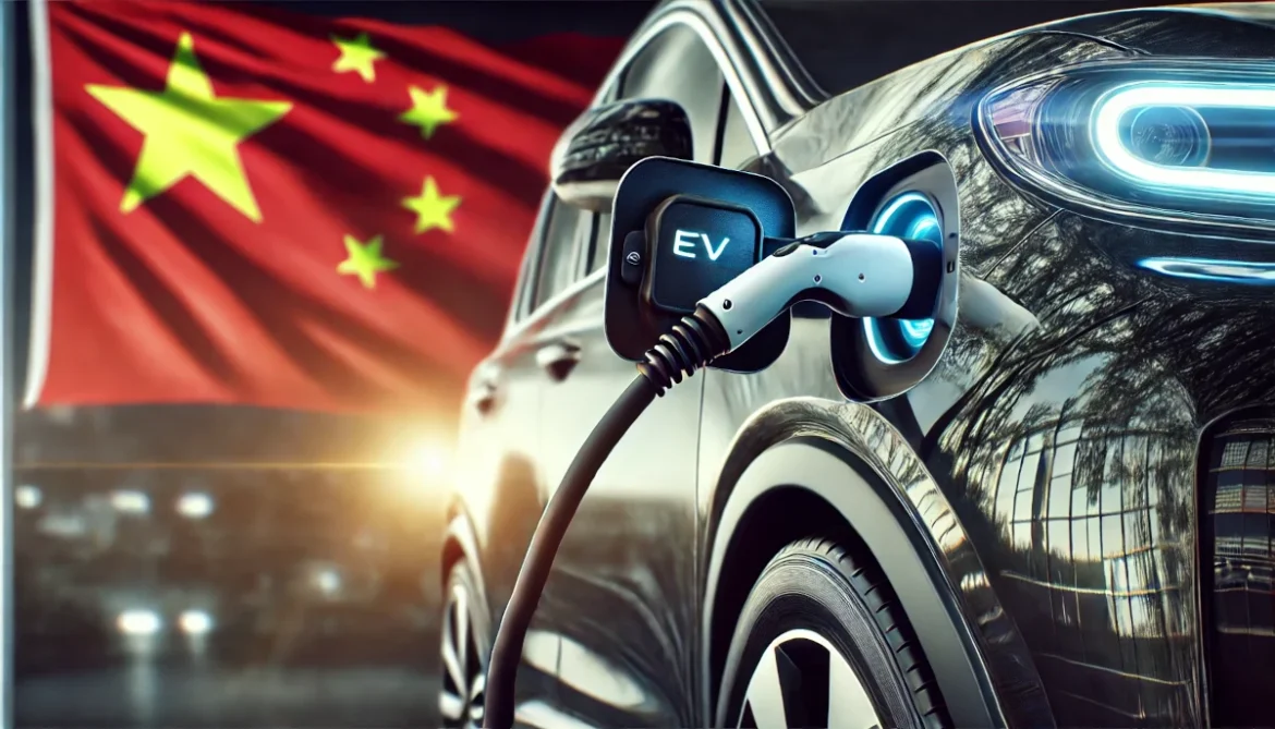 electric vehicle (EV) being charged Tesla’s Struggles in China: Why Chinese EV Makers Are Winning the Race