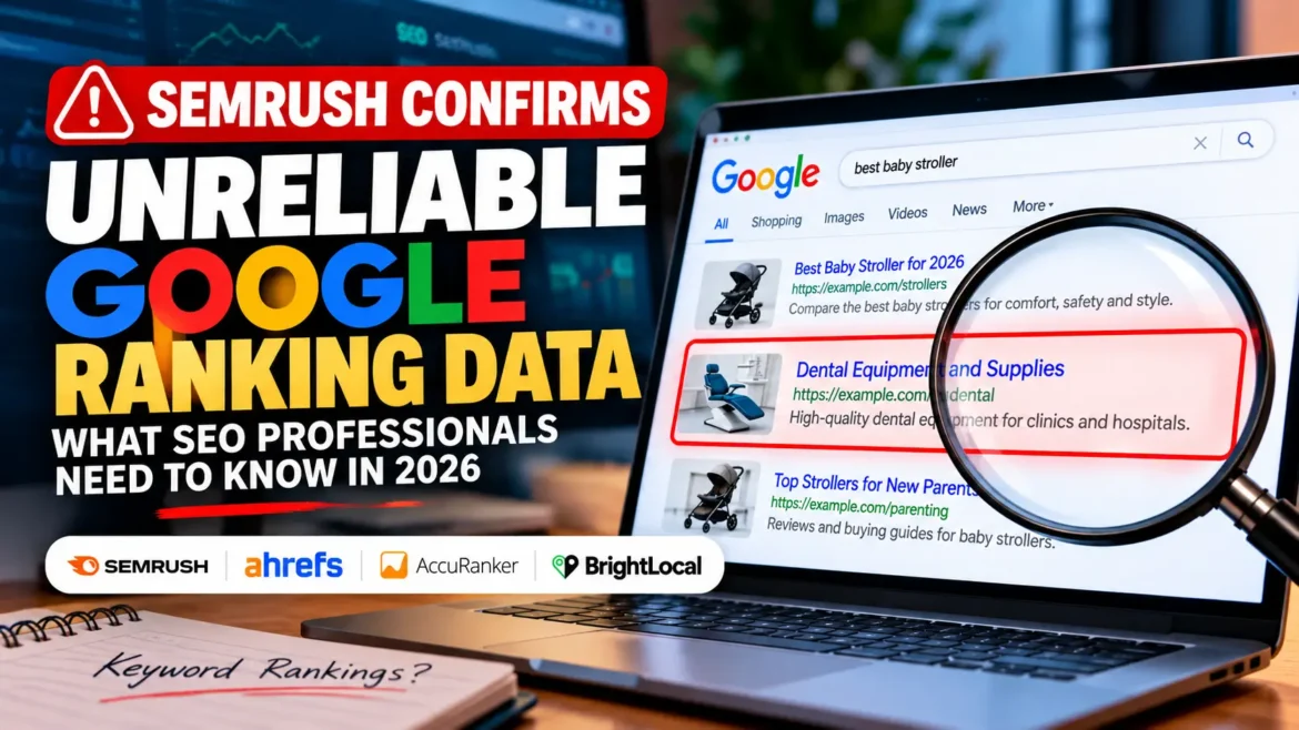 Semrush Google ranking data 2026